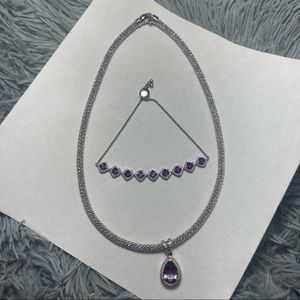 Swarovski Necklace and Bracelet